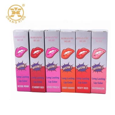 ISO9001 Fancy Paper Cardboard Packaging Boxes Slotted Custom Lip Gloss Box Packaging