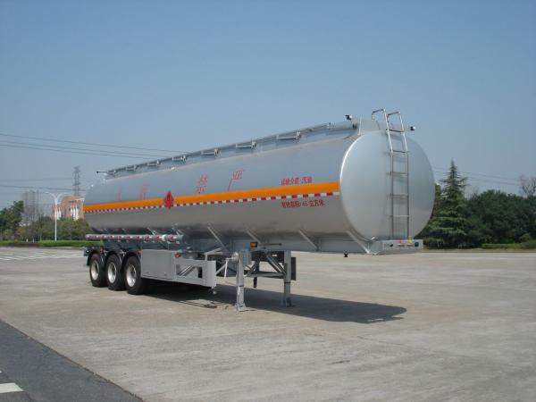 46000 Liters Aluminum Fuel Oil Tank Trailer With 12T BPW 3 axles Petroleum Tanker Trailers
