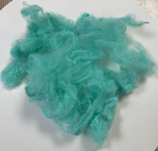 OEKO-TEX Certified Recycled Polyester Fiber 2.5D 51mm Aqua