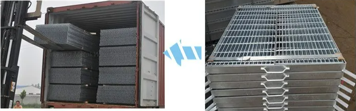 DIP caliente galvanizado HDG escaleras de acero escaleras para escaleras de acero guarnición de talón grilleta de barranca segura