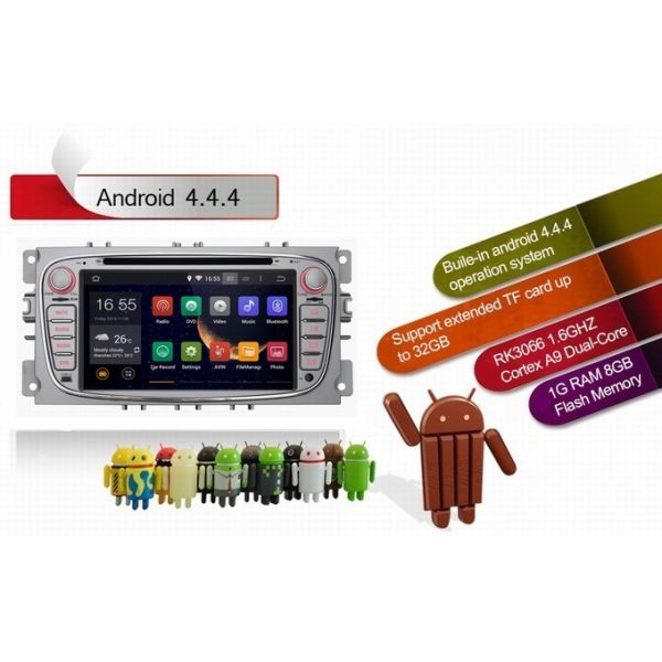 Ouchuangbo Car Stereo Radio GPS Navi Wifi Ford Focus /Mondeo /Transit Connect Android 4.4