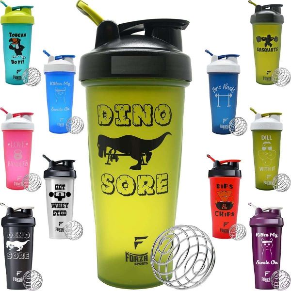 Custom Logo Fitness Plastic Gym Protein Shaker Bottles Bpa Free