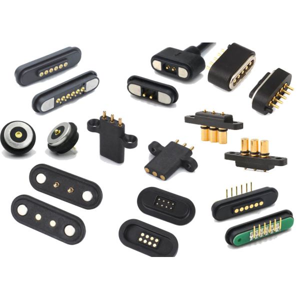 2 Pin Magnetic Pogo Pin Connector Cable To Usb Type A M White Cable