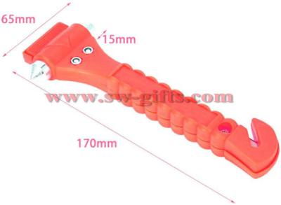 Mini Car Safety Hammer Life Saving Escape Emergency Hammer Seat Belt Cutter Window Glass Breaker Car Rescue Red Hammer