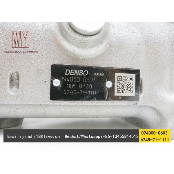 GENUINE AND BRAND NEW DIESEL FUEL PUMP 094000-0603, 6245-71-1111 FOR 6D 170 ENGINE