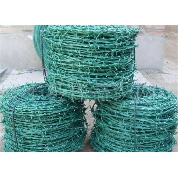 14 Gauge 200m Long galvanized and PVC Coated Barbed Wire for Highway