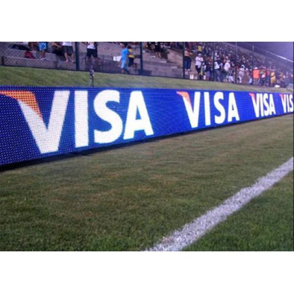 フットボールスタジアム周辺広告 ビルボード P5 スタジアム LED ビデオディスプレイ バナー