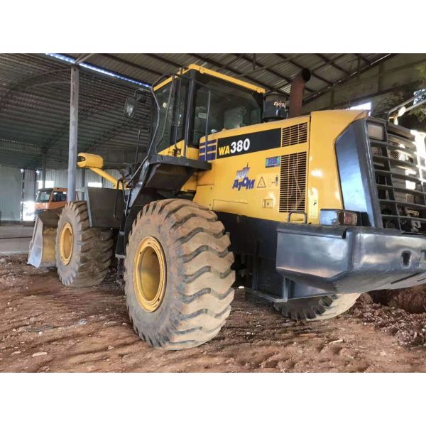 168000N Digging Force 16T Komatsu WA380 Wheel Loader