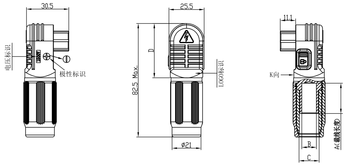 Energy Storage Terminals & High-Voltage Battery Connectors; Waterproof Energy Storage Connectors (70A–500A) — High-Voltage, High-Current Output Connectors for Industrial & Photovoltaic Power Stations
