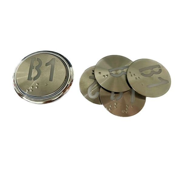 Customized Clear and Easy to Read Elevator Button Faceplate with Standardization for Modern Elevators