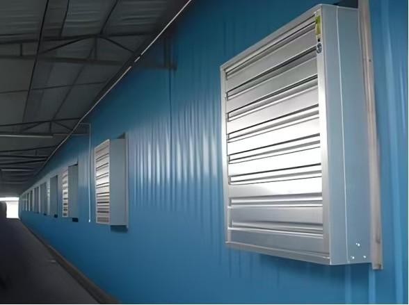 Height 400mm Industrial Negative Pressure Fan for Livestock and Poultry Farm Greenhouse CAD/CAM Design
