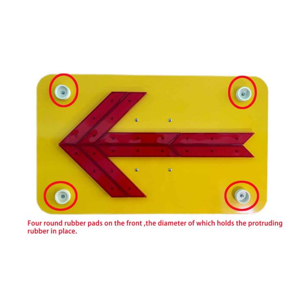 800*400*10mm ISO9001 LED Arrow Sign Board