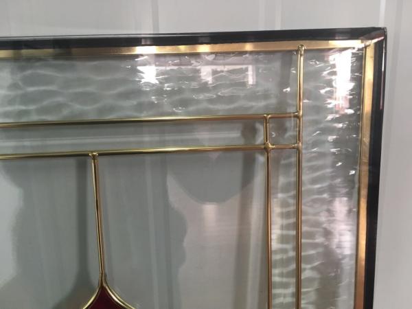 A porta de vidro chanfrada clara almofada a vária forma térmica da isolação sadia