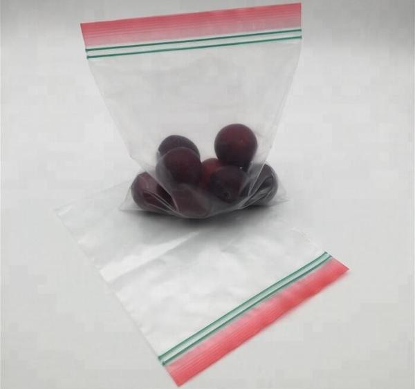 PE Transparent double zipper sealing bag wholesale double self-styled zipper bag, Turkey Bringing Bag With Double Zipper