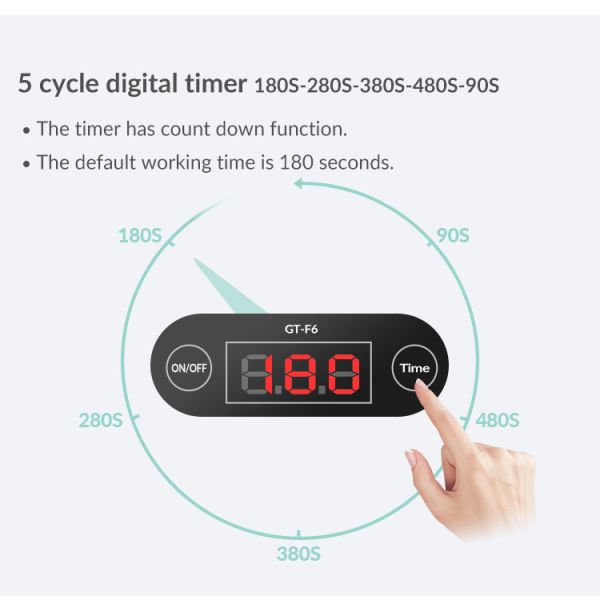 Емкость уборщика 750ml ювелирных изделий пользы дома GT-F6 ультразвуковая для очищать голов шевера