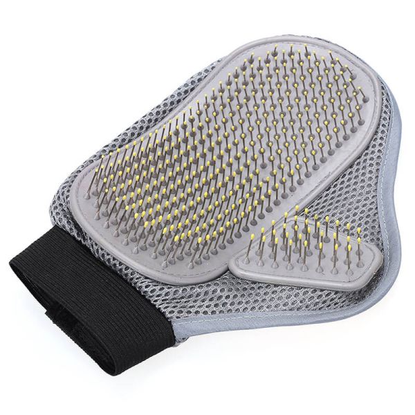 Удобная щетка Пин гребня кота собаки перчатки любимца для среднего/длиной волос