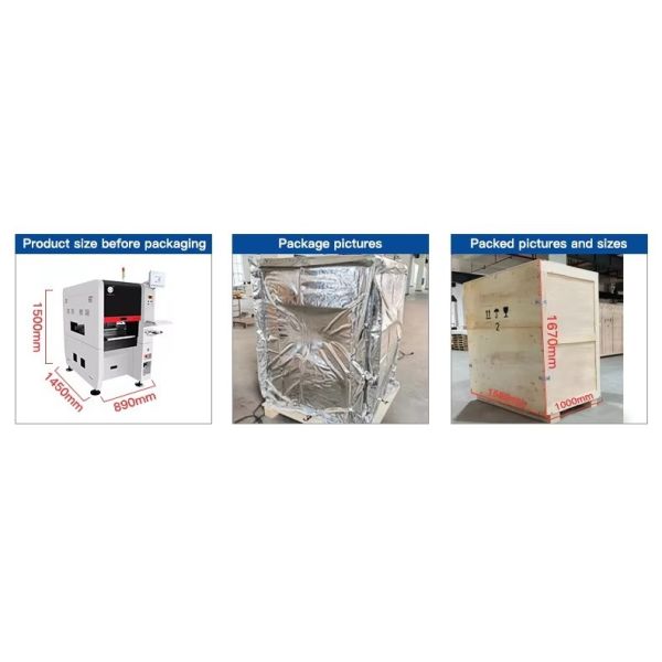 Narrow Design High Precision TC06 Module SMT Pick and Place Machine 6 Heads Support 01005