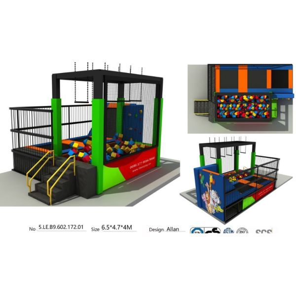30M2 Best China Factory Supply Trampoline Park Amusement Indoor Trampoline Park