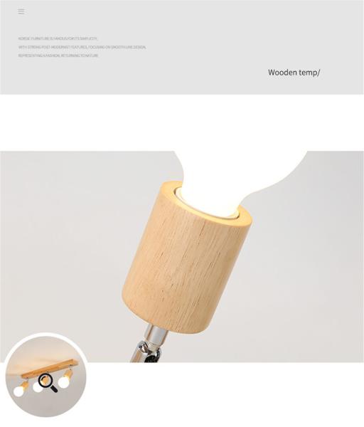 Nordic Solid Wooden Track Light Modern Wooden Chandelier Ceiling Lamps(WH-WA-20)