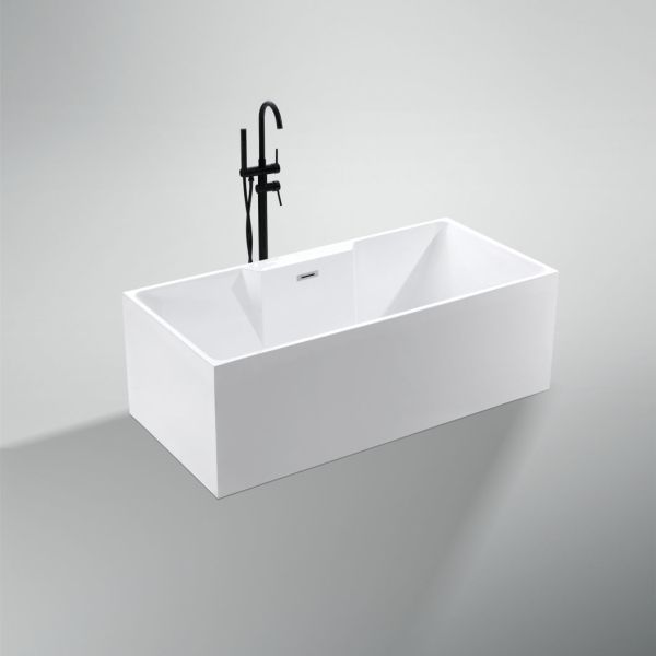 Customized Hand Control Popular Design Luxury Acrylic Freestanding Bathtub Narrow Rim