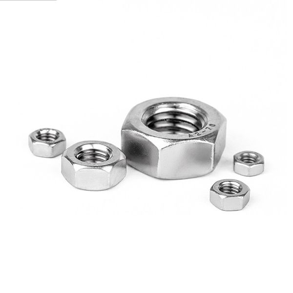 Ss304 Hex Head Nut Stainless Steel ANSIB18.2.2 Grade 4.8 Nut for Heavy Duty Applications