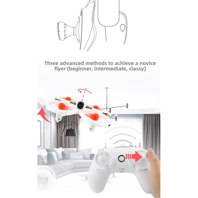 Yinyan EMAX RC Racing Drone FPV Ready-to-Fly with Hollow Cup Set & Camera Remote Control Instruction for Beginners