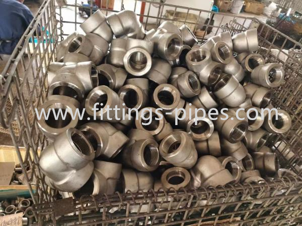 Forged Steel 45 Degree Elbow Fitting 4 Inch Asme B16.11 Uns N4400 Material