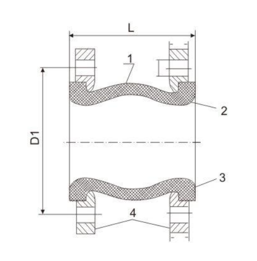 High Pressure Fire Check Valve Single Spheroid Rubber Joint Flange Connection
