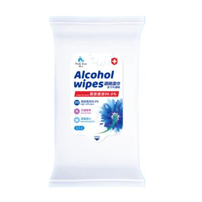 Family And Office  Alcohol Based Cleaning Wipes 10 Pcs Ft Pack With Flip Top