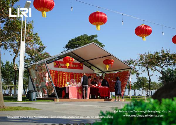 Custom PVDF membrane Safari Nomadic House Tents For Flower Market With Logo