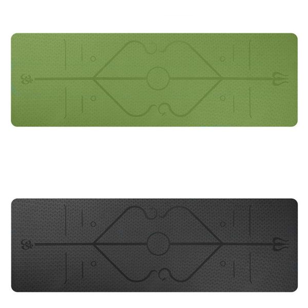 TPE Posture Line 6mm Carpet Non Slip Yoga Mat For Beginner Environmental Fitness Gymnastics Mats