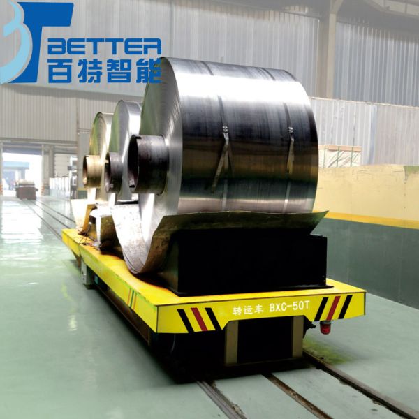 25 Ton Electric Transfer Cart Rail Trolley For Steel Mill Steel Industry