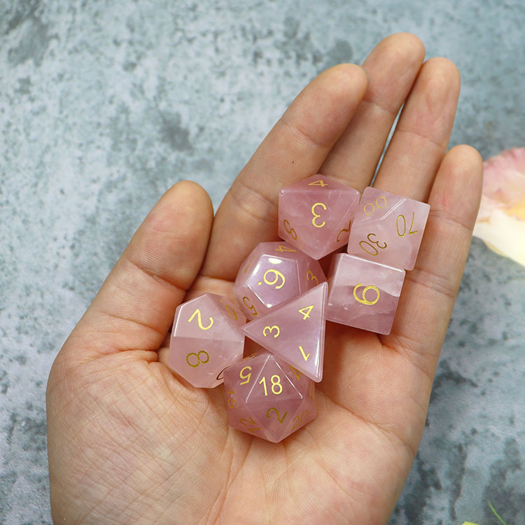 Customized Size Resin Material Polyhedral Dice Set with Customized Logo for RPG Games
