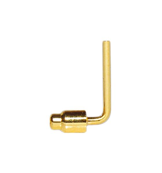 1.5mm Right Angle Pogo Pin  0.5N 0.6N Spring Force AC DC 12V Rated Voltage