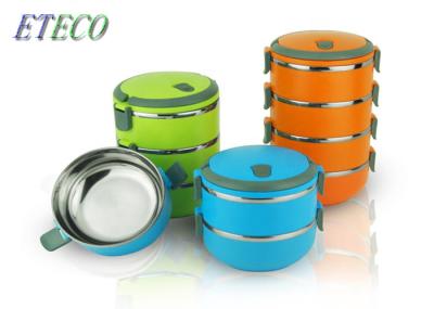 Reusable Stainless Steel Lunch Containers , Trips Round Bento Lunch Box
