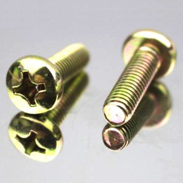 OEM Cross Grooved Screw Yellow Zine Screws