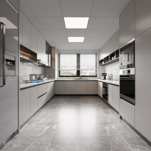 Modern Wood Kitchen Cabinets Set Ready-To-Assemble MDF Plywood