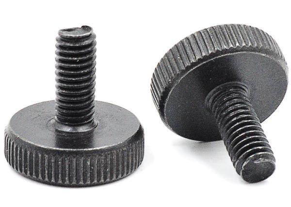 Black M8 M12 Carbon steel Thumb Screw Class8. 8 Grade 8.8 Spade Head Thumb Screw