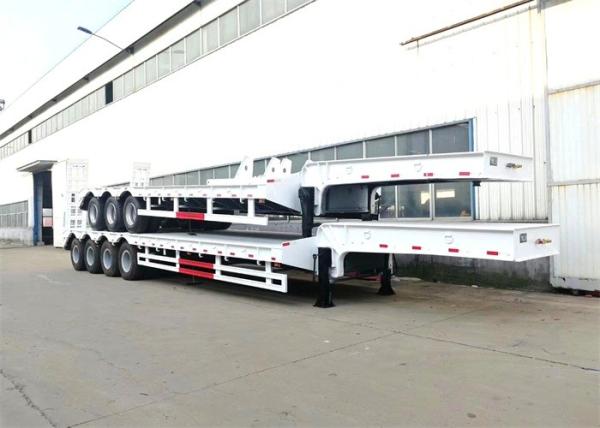 Extendable Lowboy Loader 3 Axle 80 Tons Low Bed Semi Trailer