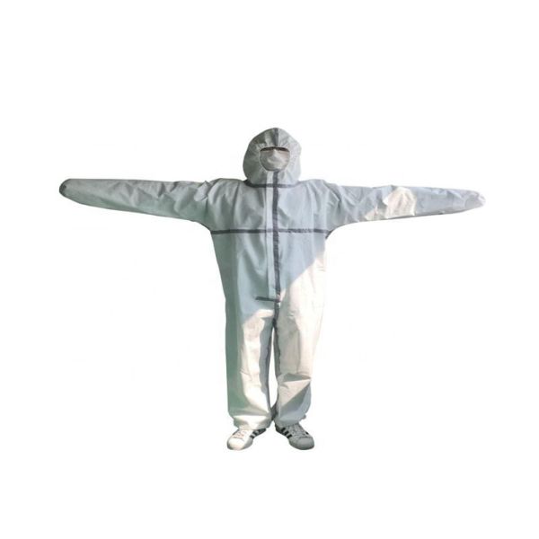 Electronics Disposable Protective Coverall Breathable White Personal Safety