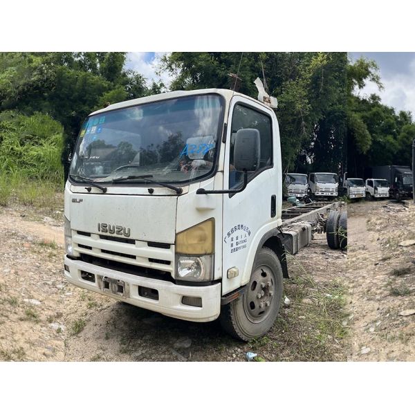 Isuzu caminhão usado caminhão 4KH1 motor diesel caminhão de carga com 2 portas para transporte de carga pesada