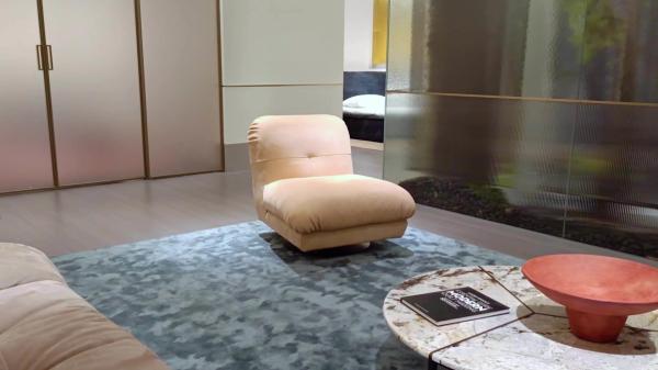 Cadeira de sala de estar geada simples do giro de couro da mobília da entrada do hotel da parte alta única
