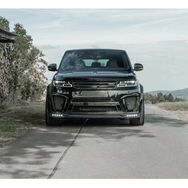 Kit de réparation de remplacement de la carrosserie Land Rover 2017 - 2019 Spoiler Hood Résine Fibre Front Lip