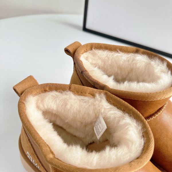 Thick Sole Height Increasing Snow Boots Women'S Winter Plus Velvet Thick Waterproof Wool Shoes