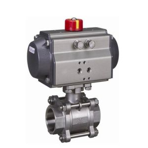 Металлическая уплотнительная клапан V Notch Пневматический шаровой клапан Нержавеющая сталь высокое давление