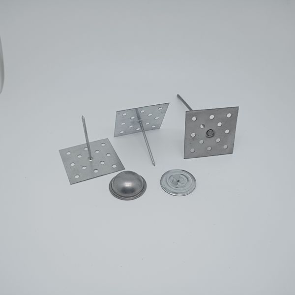 Custom Perforated Insulation Hangers Pins Unique Riveting 24mm Aluminum Zinc For External Wall