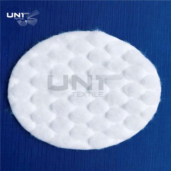 Diamètre rond facial absorbant des protections de coton de grands points blancs 6 cm pour le maquillage de nettoyage