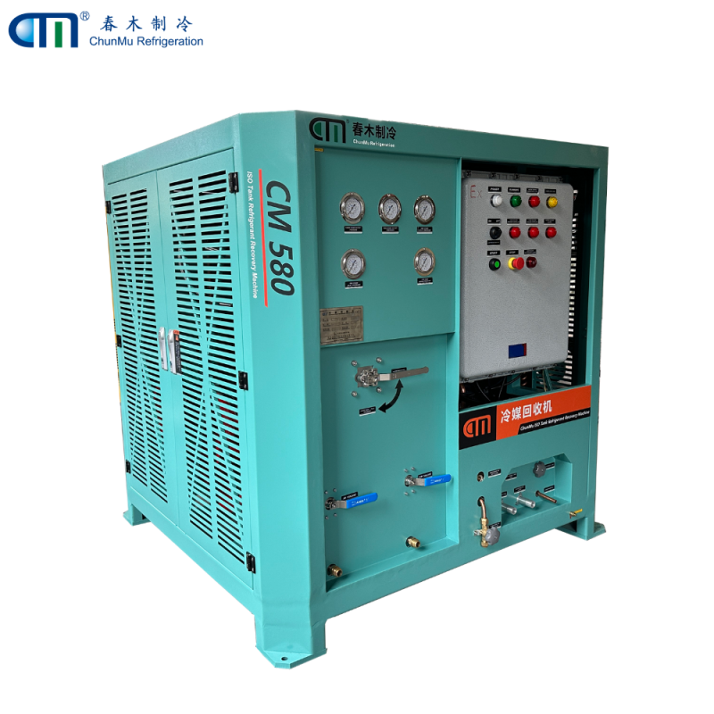 Industrial Refrigerant Recovery Machine with ≤350kg/h Vapor recovery and ≤9000kg/h liquid push-pull