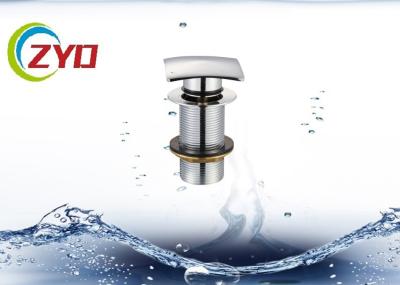 68 X 68mm Square Pop Up Drain Pipe , Stainless Steel Pop Up Drain Without Overflow