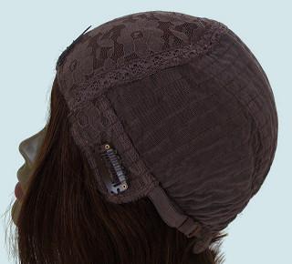 Construction 100% cheveux humains Cap Perruques personnalisées et confortables porter